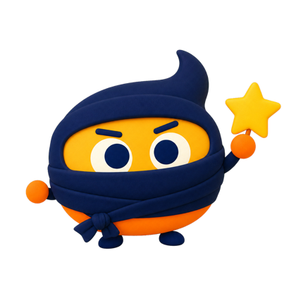 Ember in Stealth mode holding a star